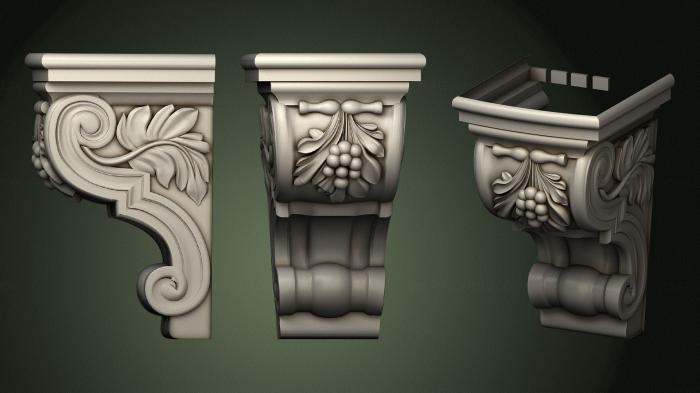 Corbels (KR_0728) 3D model for CNC machine